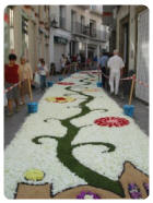 Festa del Corpus domin a Sitges con infiorata